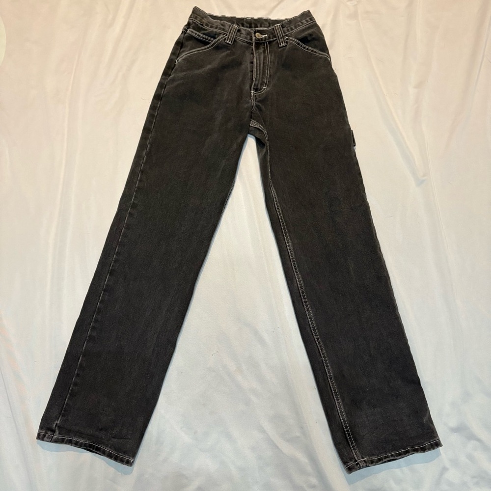 Women's Black Straight Leg Jeans